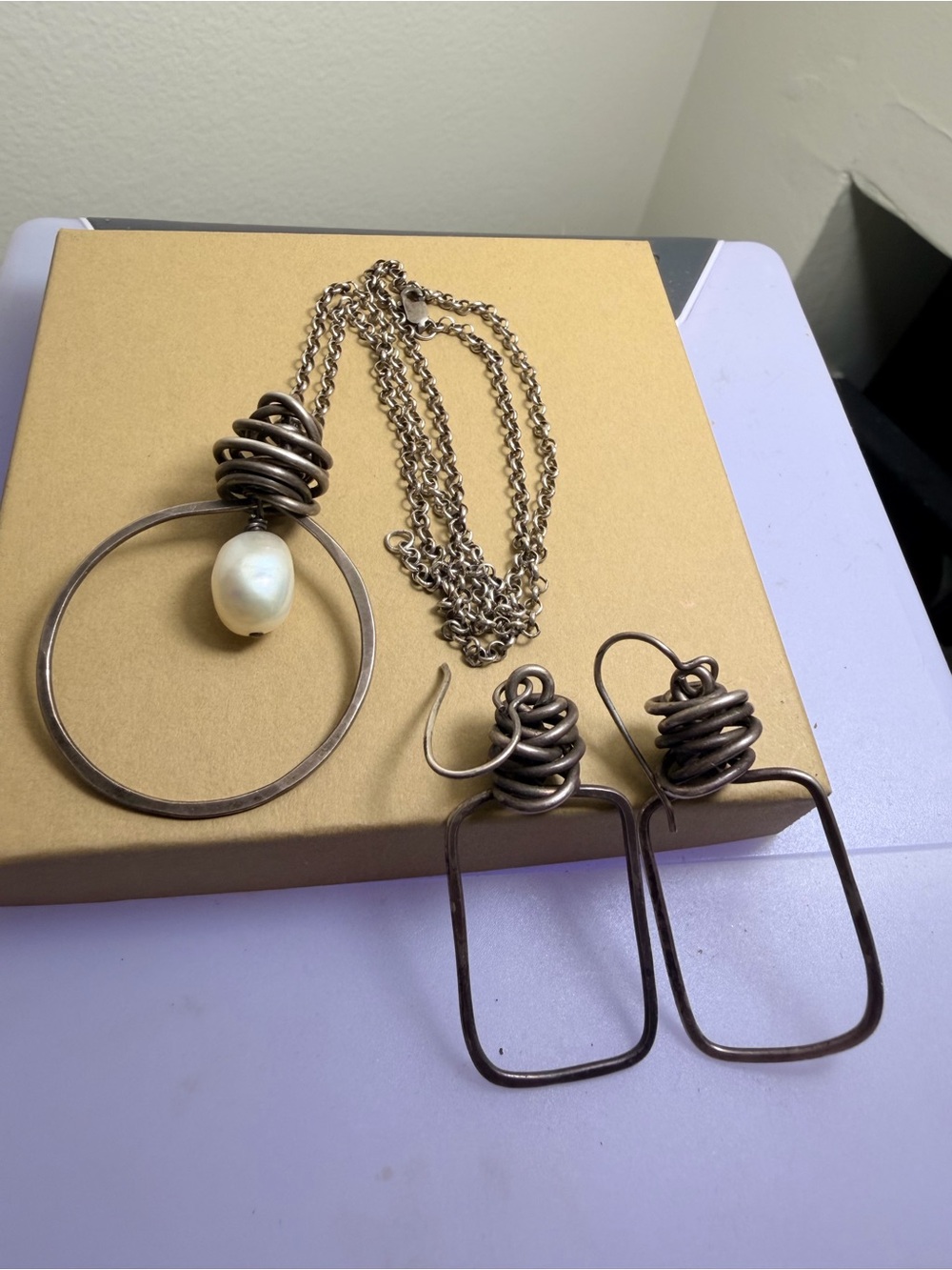 Beautiful Artisan sterling set!